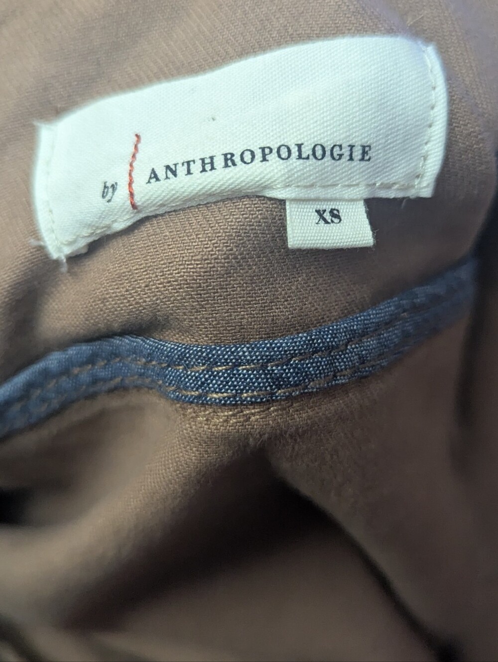 Anthropologie Leopard Printed Denim Utility Jumpsuit W/ Belt - Picture 5 of 8